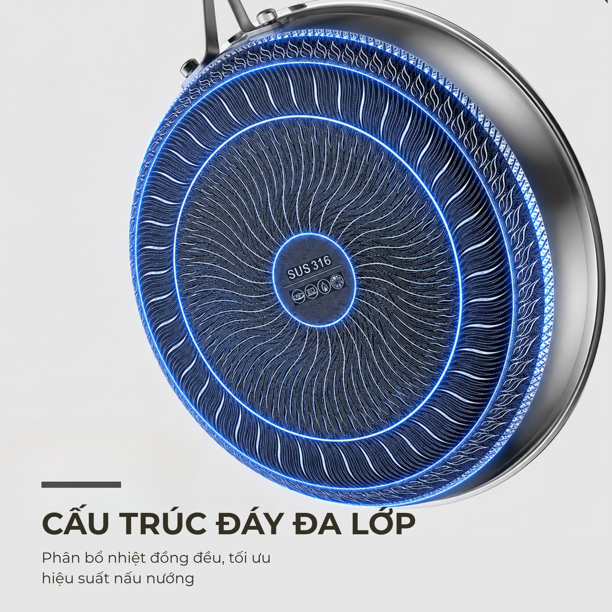 Chảo rán Hybrid Sear Pan 24cm - Ảnh 5
