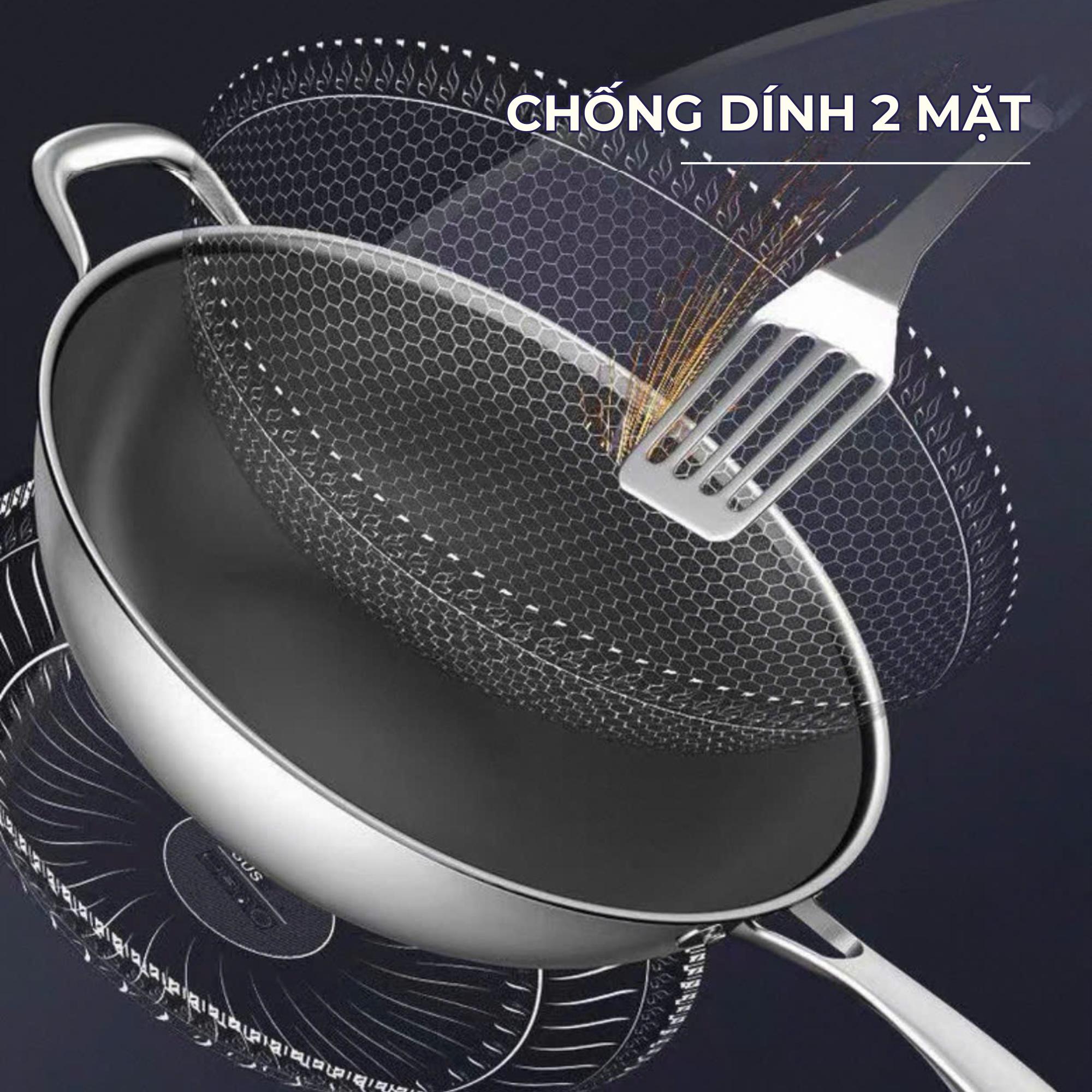 Chảo Sâu Lòng Hybrid Toss Wok Perfection by M, Inox 316 Cao Cấp, Chống Dính 2 Mặt, Chống Xước Đỉnh Cao - Ảnh 7